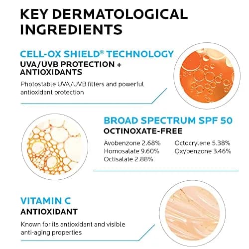 La Roche-Posay Anthelios AOX Antioxidant Serum with Sunscreen SPF 50 30ml (1 Fl Oz) | Broad Spectrum UVA/UVB Protection thumbnail 4