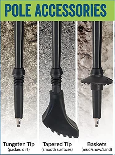 York Nordic Official Nordic Walking Poles - Adjustable, Collapsible, Lightweight, 2 Pieces, 5'4"-6'2" thumbnail 5