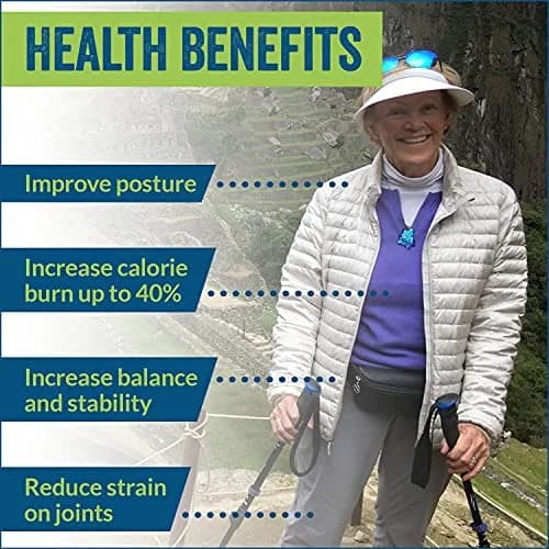 York Nordic Official Nordic Walking Poles - Adjustable, Collapsible, Lightweight, 2 Pieces, 5'4"-6'2" thumbnail 6
