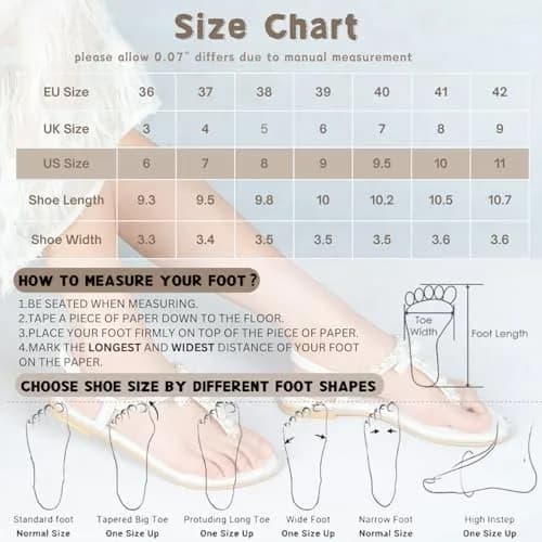 SheSole Women's Pearl Wedding Sandals, Flat T-Strap, White, US 8 | Elegant Summer Flat Sandals with Pearl Embellishments thumbnail 9