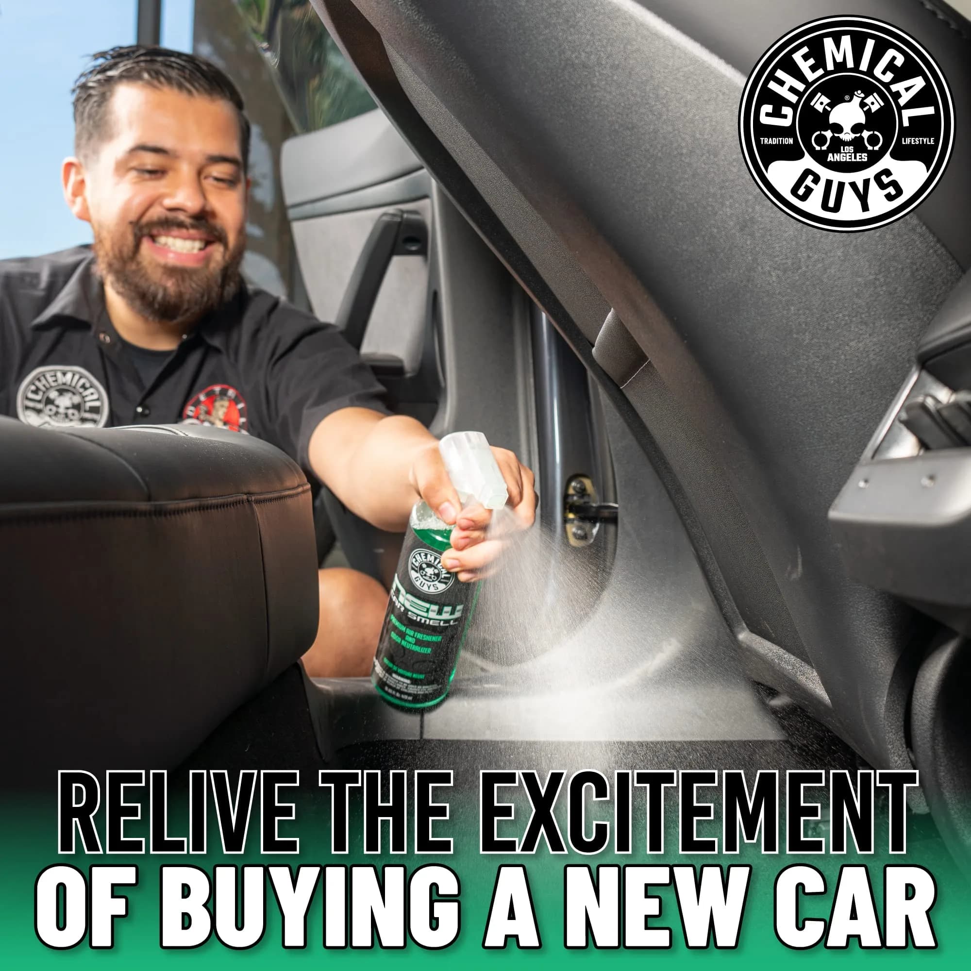 Chemical Guys New Car Smell Air Freshener & Odor Neutralizer Spray 118ml (4 Fl Oz) | Long-Lasting Scent & Odor Elimination - view 5