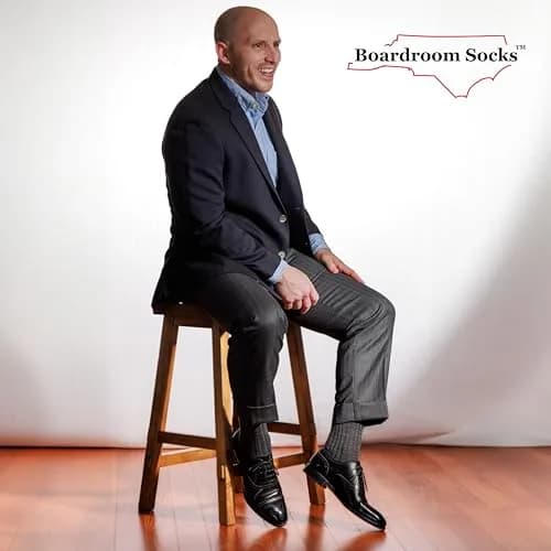 BoardroomSocks Merino Wool Mid-Calf Dress Socks for Men, Ribbed Dress Socks | Comfortable, Durable & Made in USA thumbnail 8