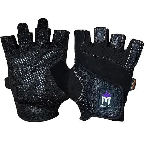 Meister Women's Fit Weight Lifting Gloves w/Washable Amara Leather | Breathable, No-Slip Grip for Women thumbnail 1