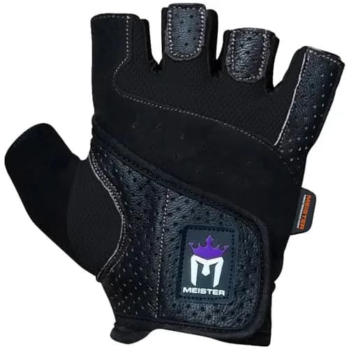 Meister Women's Fit Weight Lifting Gloves w/Washable Amara Leather | Breathable, No-Slip Grip for Women thumbnail 2