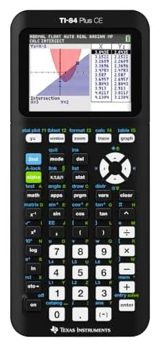Texas Instruments TI-84 Plus CE Python Enhanced Graphing Calculator with Software, Iris/Purple — Black