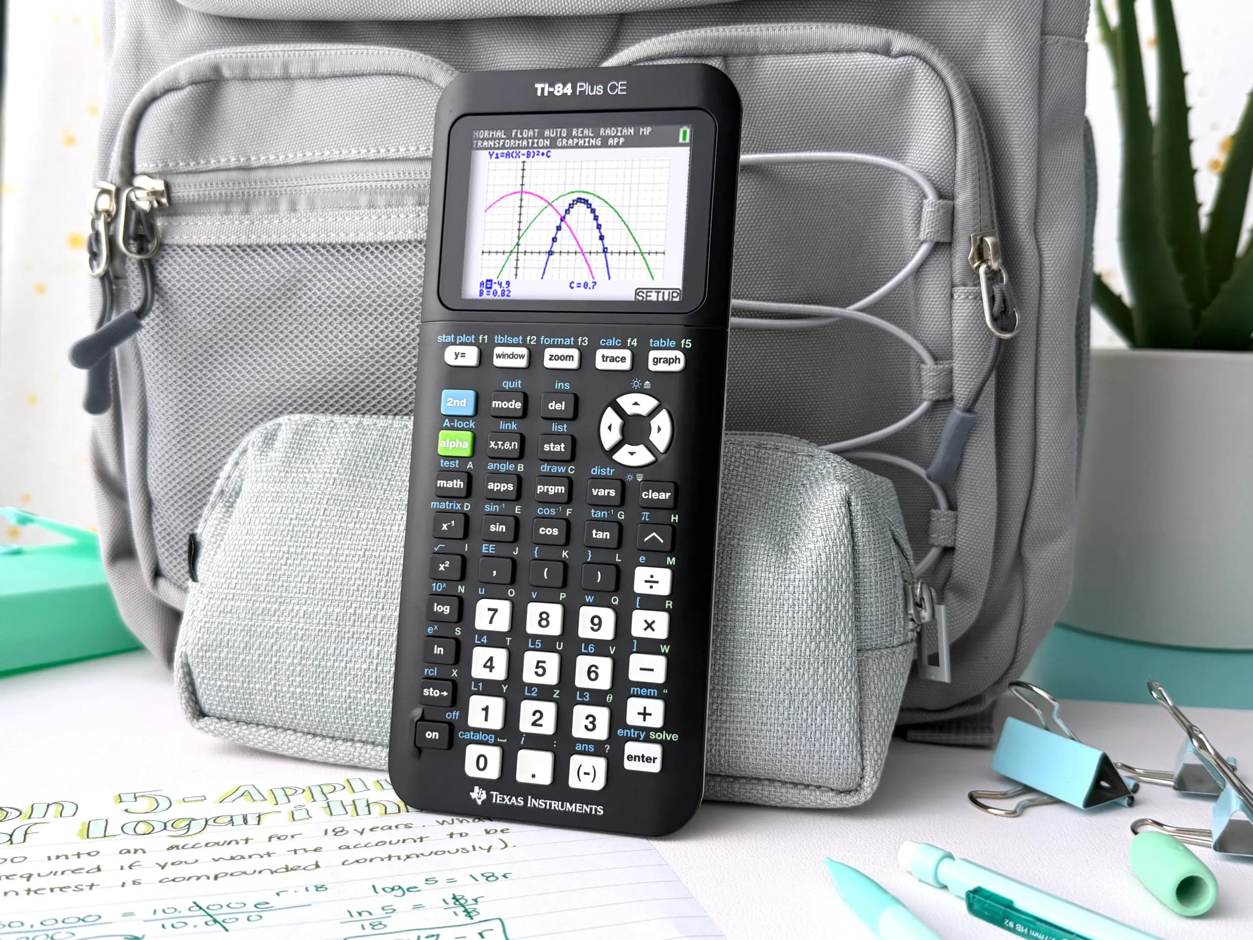 Texas Instruments TI-84 Plus CE Color Graphing Calculator, Black | 2.8-inch LCD Display - view 5