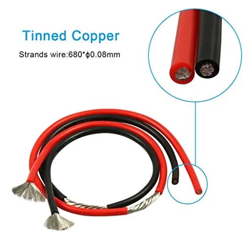 BNTECHGO 12 AWG Silicone Wire Red & Black 10 ft (3.05 m) | 600V, 200°C Rated, Ultra-Flexible Stranded Copper thumbnail 4