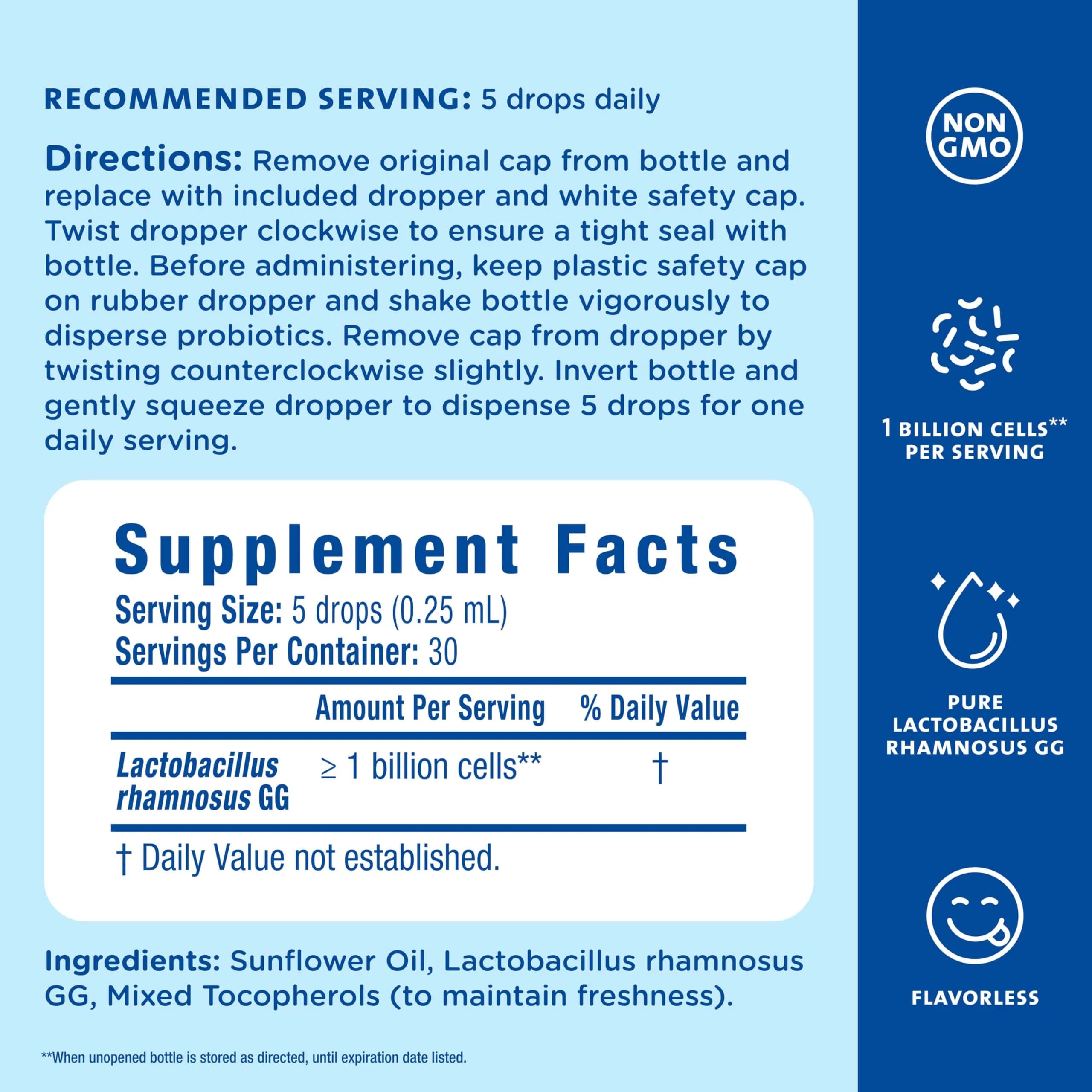 Mommy's Bliss Baby Probiotic Drops Everyday 10ml (0.34 Fl Oz) | Natural Gas, Constipation, Colic Relief - view 5
