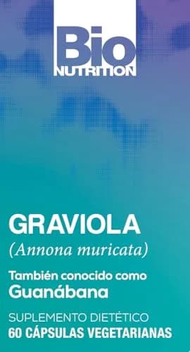 Bio Nutrition Graviola Soursop 60 Vegetarian Capsules Gluten Free Herbal Supplement | Supports Natural Wellness thumbnail 3