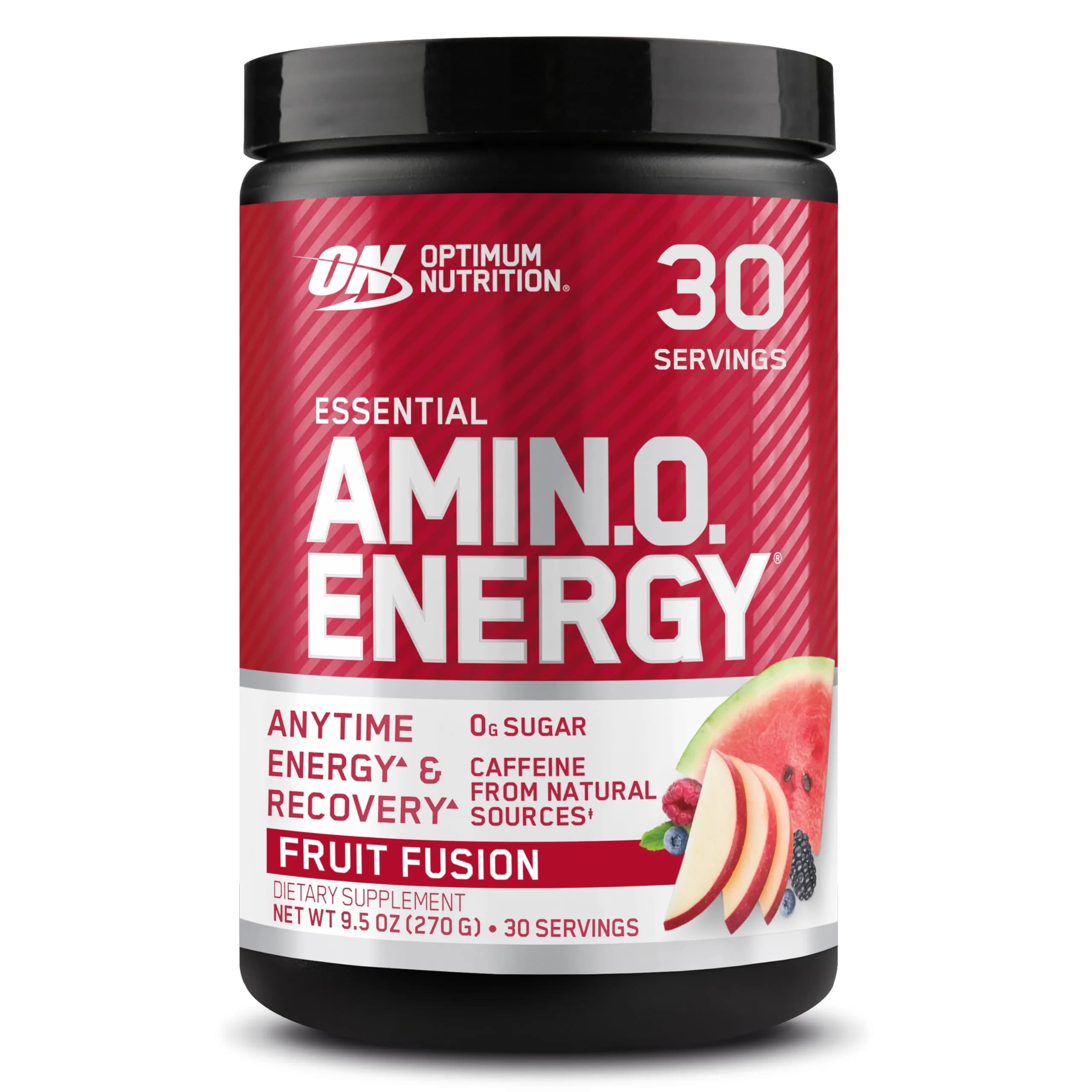 Optimum Nutrition Amino Energy Pre Workout Fruit Fusion 30 Servings (9.5 oz / 269 g) | Energy & Focus for Indian Fitness Goals - main product image