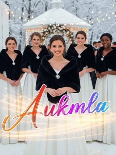 Aukmla Women's Wedding Fur Wraps and Shawls Bridal Fur Stoles Scarf with Rhinestones Brooch for Bride and Bridesmaids (Black, US 4-14 (S-M)) | Elegant Bridal Fur Wrap thumbnail 6
