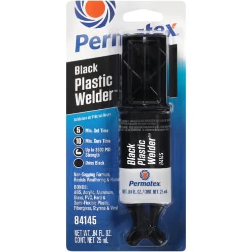 Permatex Permapoxy Black Plastic Weld 0.84 fl. oz. | Fast-Curing, High-Strength Bond (70-120 chars) thumbnail 1