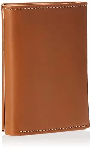 Timberland Men's Leather Trifold Wallet With Id Window, Tan (Cloudy), One Size | Genuine Italian Leather Slim Design thumbnail 2