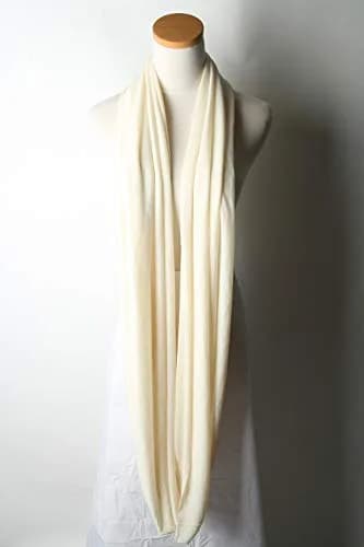 corciova Cosmic Latte Infinity Wrap Light Weight Jersey Knit Head Scarf | Stretchy, Comfortable, Unisex thumbnail 3