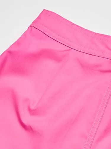 Kanu Surf Little Girls Sassy UPF 50+ Quick Dry Beach Coverup Boardshort, Sassy Neon Pink Solid, Large (12/14) | Sun Protection & Casual Style thumbnail 4