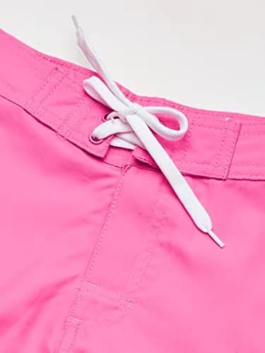 Kanu Surf Little Girls Sassy UPF 50+ Quick Dry Beach Coverup Boardshort, Sassy Neon Pink Solid, Large (12/14) | Sun Protection & Casual Style thumbnail 2