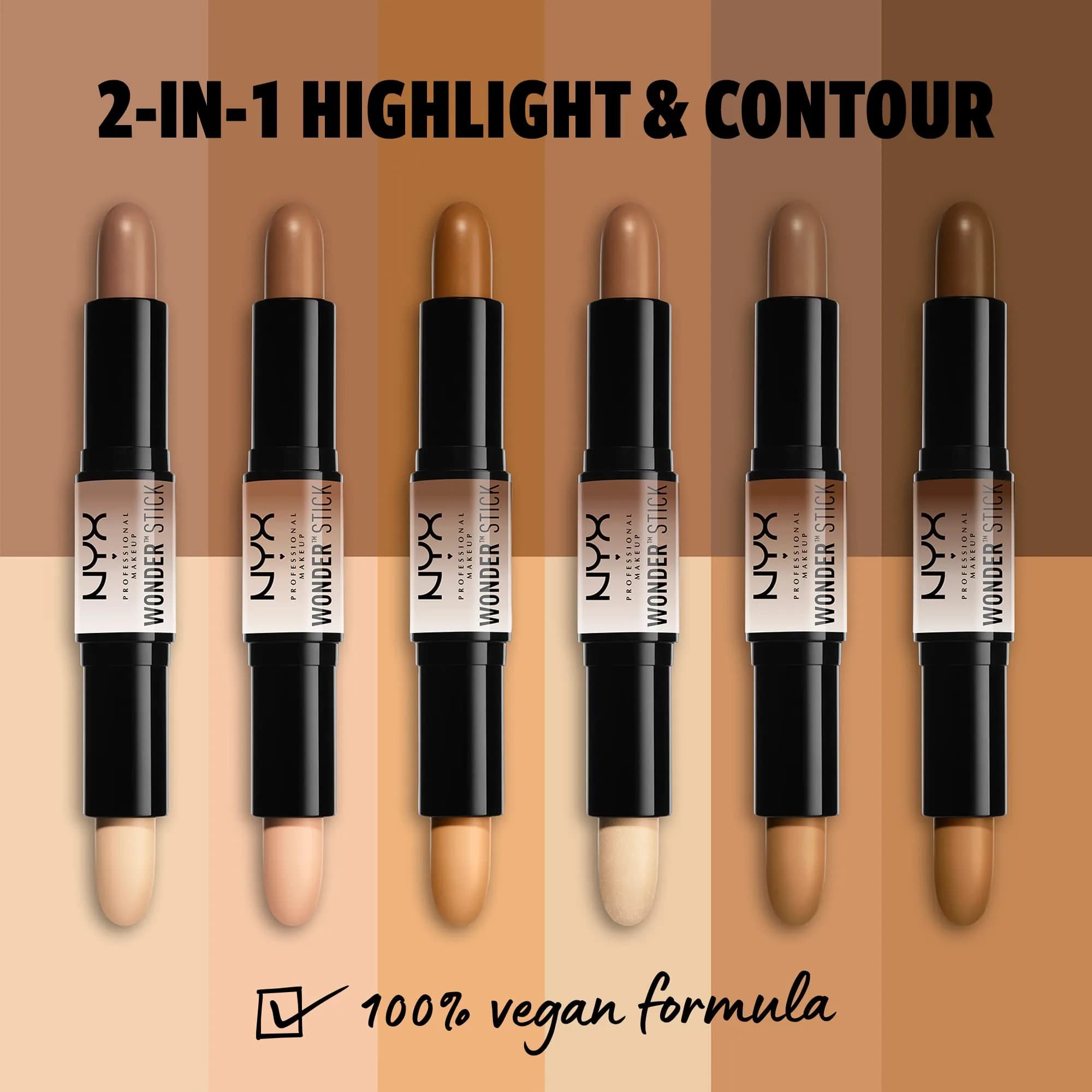NYX PROFESSIONAL MAKEUP Wonder Stick Highlight & Contour - Universal 1 Count - view 2
