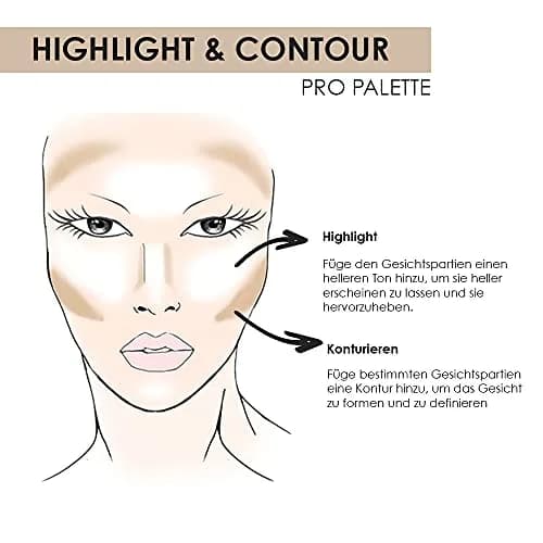 NYX PROFESSIONAL MAKEUP Highlight & Contour Pro Palette | Sculpt & Define Face Makeup thumbnail 2