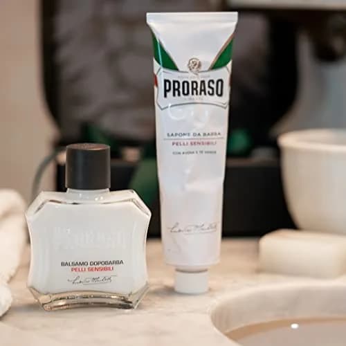 Proraso Shaving Cream Sensitive Skin Oatmeal & Green Tea 150ml (5.1 Fl Oz) | Smooth Irritation-Free Shave thumbnail 6