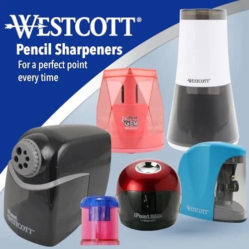Westcott iPoint Orbit Battery-Powered Pencil Sharpener for Home and Office, Black | Auto Sensor & Titanium Blades thumbnail 5