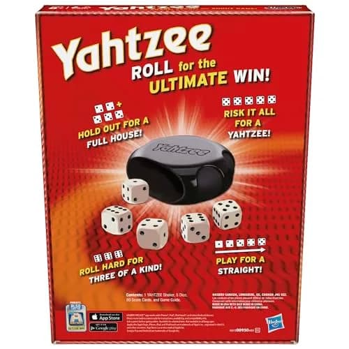 Hasbro Gaming Yahtzee Classic Dice Game 1 Count (Pack of 1) | Strategy Game for Ages 8+ thumbnail 2
