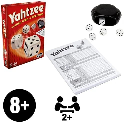 Hasbro Gaming Yahtzee Classic Dice Game 1 Count (Pack of 1) | Strategy Game for Ages 8+ thumbnail 3