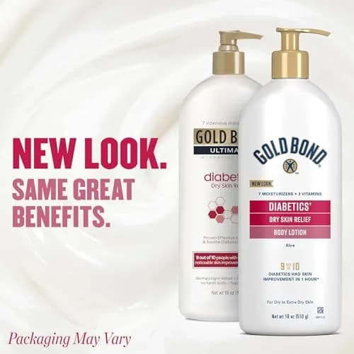Gold Bond Diabetics' Dry Skin Relief Body Lotion 532ml (18 oz.) | Dermatologist Tested & Hypoallergenic thumbnail 2