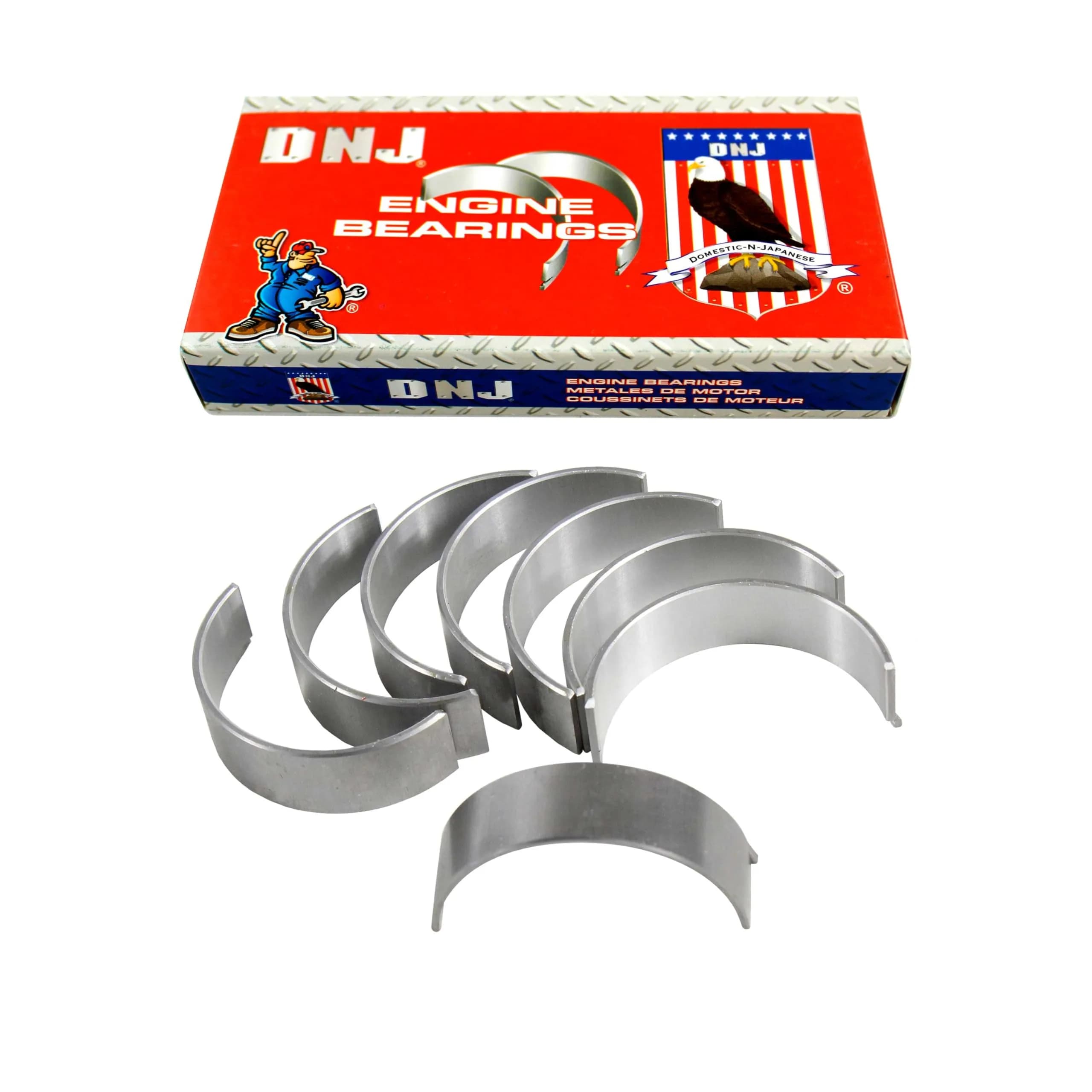 DNJ Rod Bearings for Honda & Acura 1.8L-2.0L | Standard Size, Full Engine Service