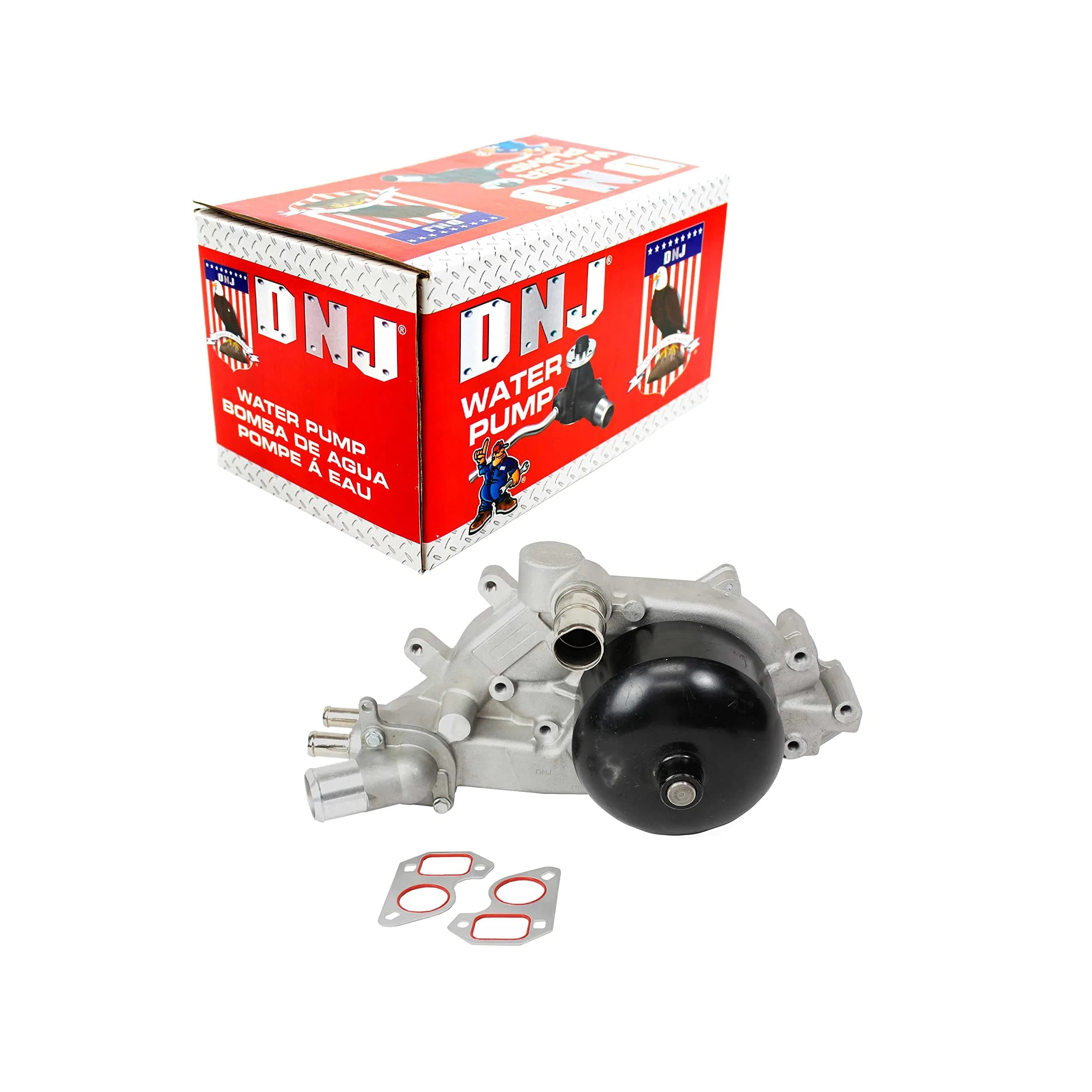 DNJ Water Pump for 1997-2006 Chevrolet, Pontiac Camaro, Corvette, Firebird 5.7L-6.0L V8 16V OHV 350cid | Genuine Engine Part