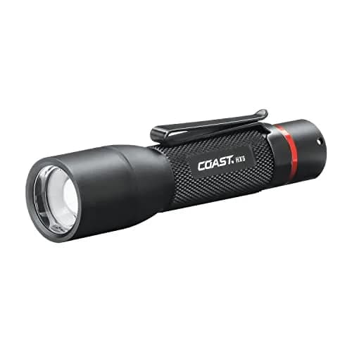 Coast HX5 LED Flashlight 410 Lumens Black | Focusing Beam, USB Rechargeable, Weatherproof thumbnail 1