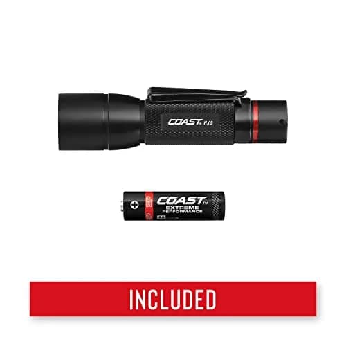 Coast HX5 LED Flashlight 410 Lumens Black | Focusing Beam, USB Rechargeable, Weatherproof thumbnail 9