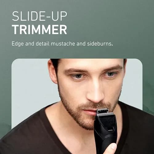 Panasonic ER-GB80-S Multi-Groomer Beard Trimmer for Men | 39 Length Settings, Corded/Cordless, Silver - view 4