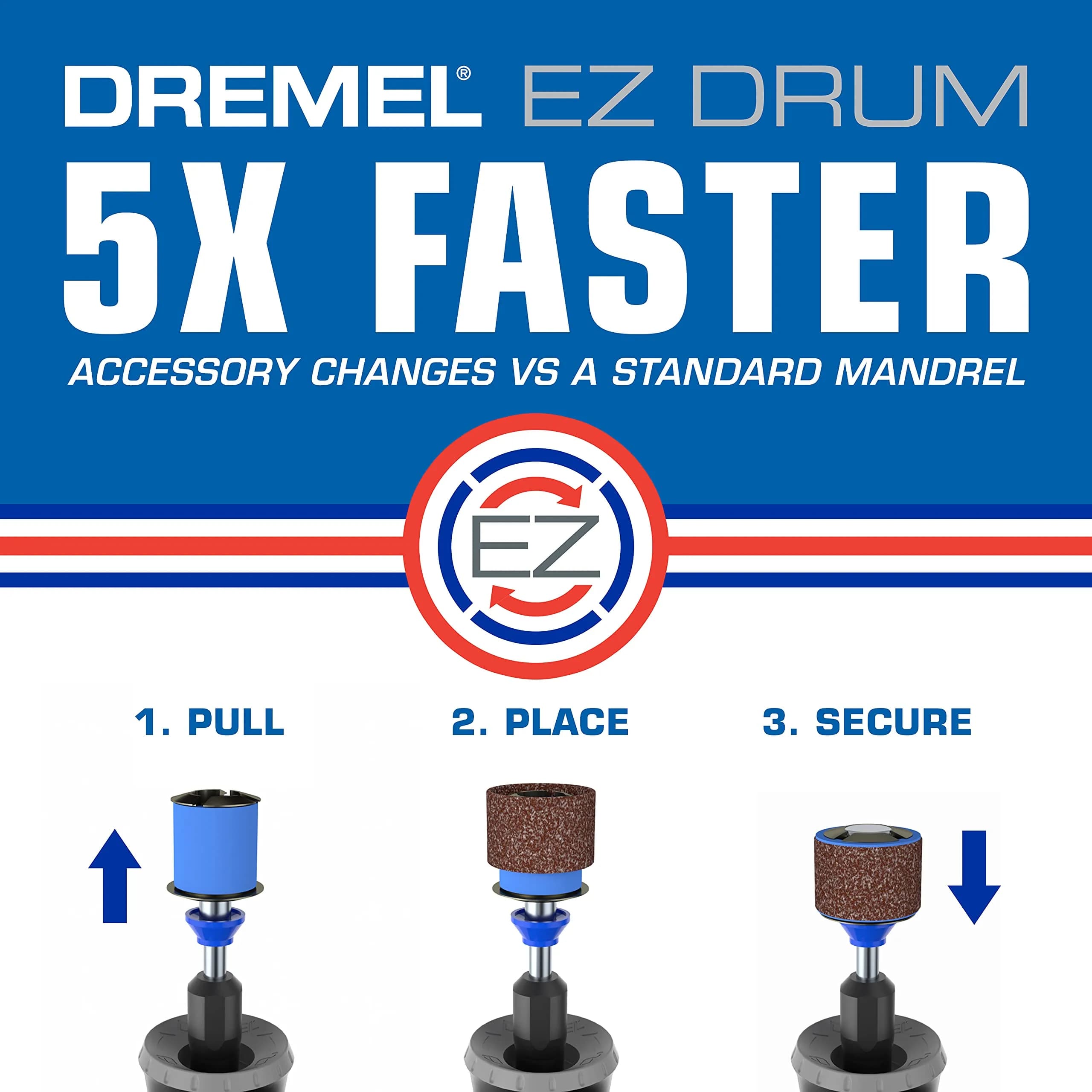 Dremel EZ725 70-Piece All-Purpose Rotary Tool Accessory Set With Storage Kit | Cutting, Polishing, Cleaning, Sanding - view 7