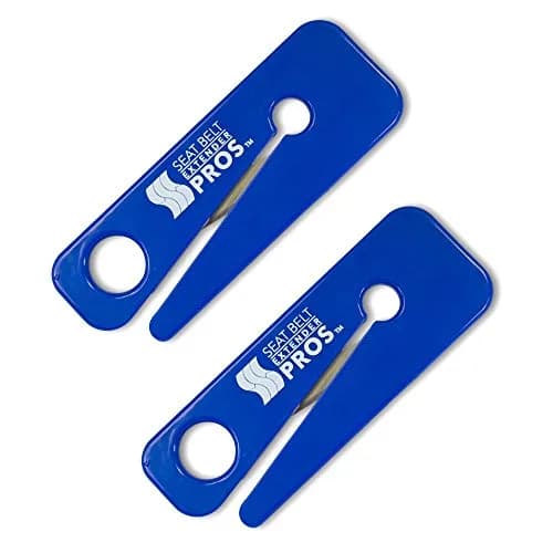 SEAT BELT EXTENDER PROS Seat Belt Cutter 2-Pack | Emergency Car Safety Tool, Blue, Compact & Sturdy thumbnail 1