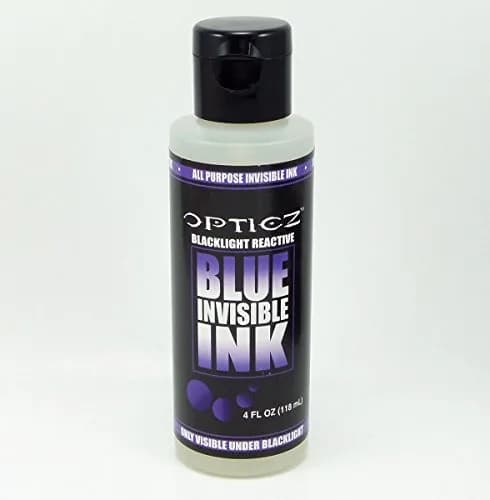 Opticz Invisible Blue UV Blacklight Reactive Ink 118ml (4 fl oz) | Glows Bright Blue Under Blacklight thumbnail 3