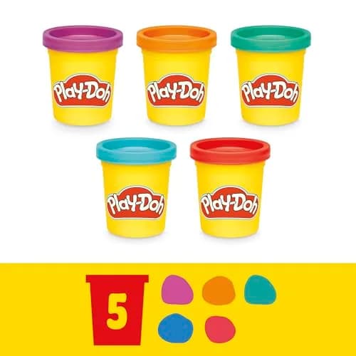 Play-Doh Fun Tub Set with 19 Accessories & 5 Colors | Preschool Arts & Crafts Toy for Ages 3+ thumbnail 3