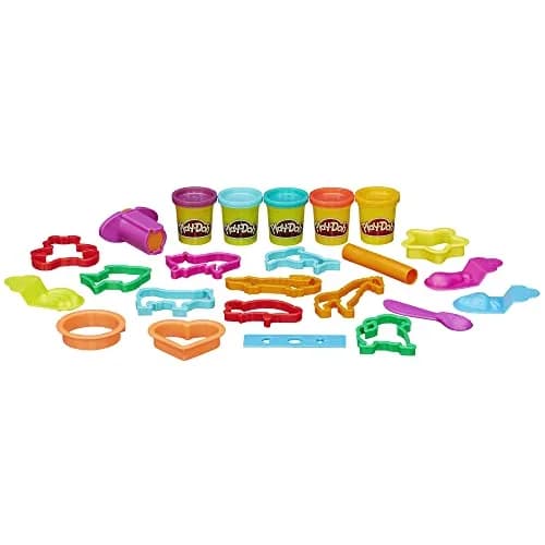 Play-Doh Fun Tub Set with 19 Accessories & 5 Colors | Preschool Arts & Crafts Toy for Ages 3+ thumbnail 5