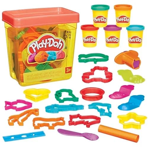Play-Doh Fun Tub Set with 19 Accessories & 5 Colors | Preschool Arts & Crafts Toy for Ages 3+ thumbnail 1