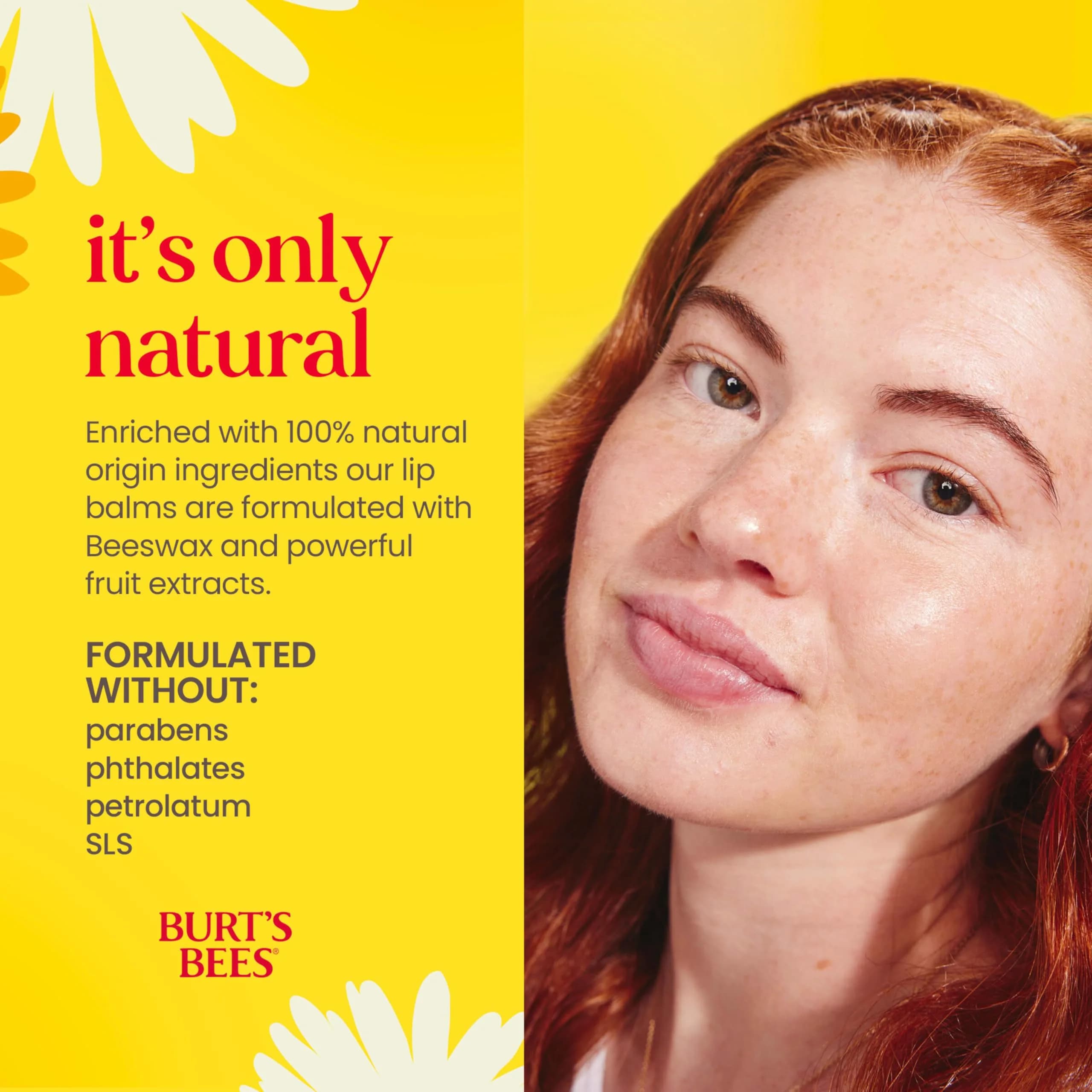 Burt's Bees Beeswax Lip Balm, Pomegranate - 4 Tubes | Natural Origin Conditioning Lip Treatment - view 5