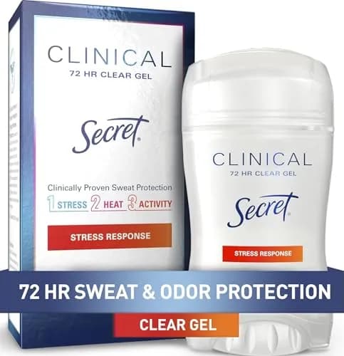 Secret Clinical Strength Antiperspirant Deodorant for Women Clear Gel 47.3ml (1.6 oz) | 72hr Sweat & Odor Protection thumbnail 1