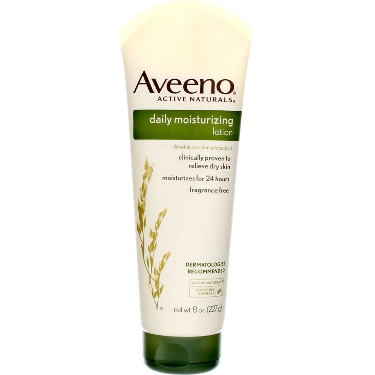 Aveeno Daily Moisturizing Fragrance-Free Body Lotion, 8 Fl Oz (Pack of 2) - main product image