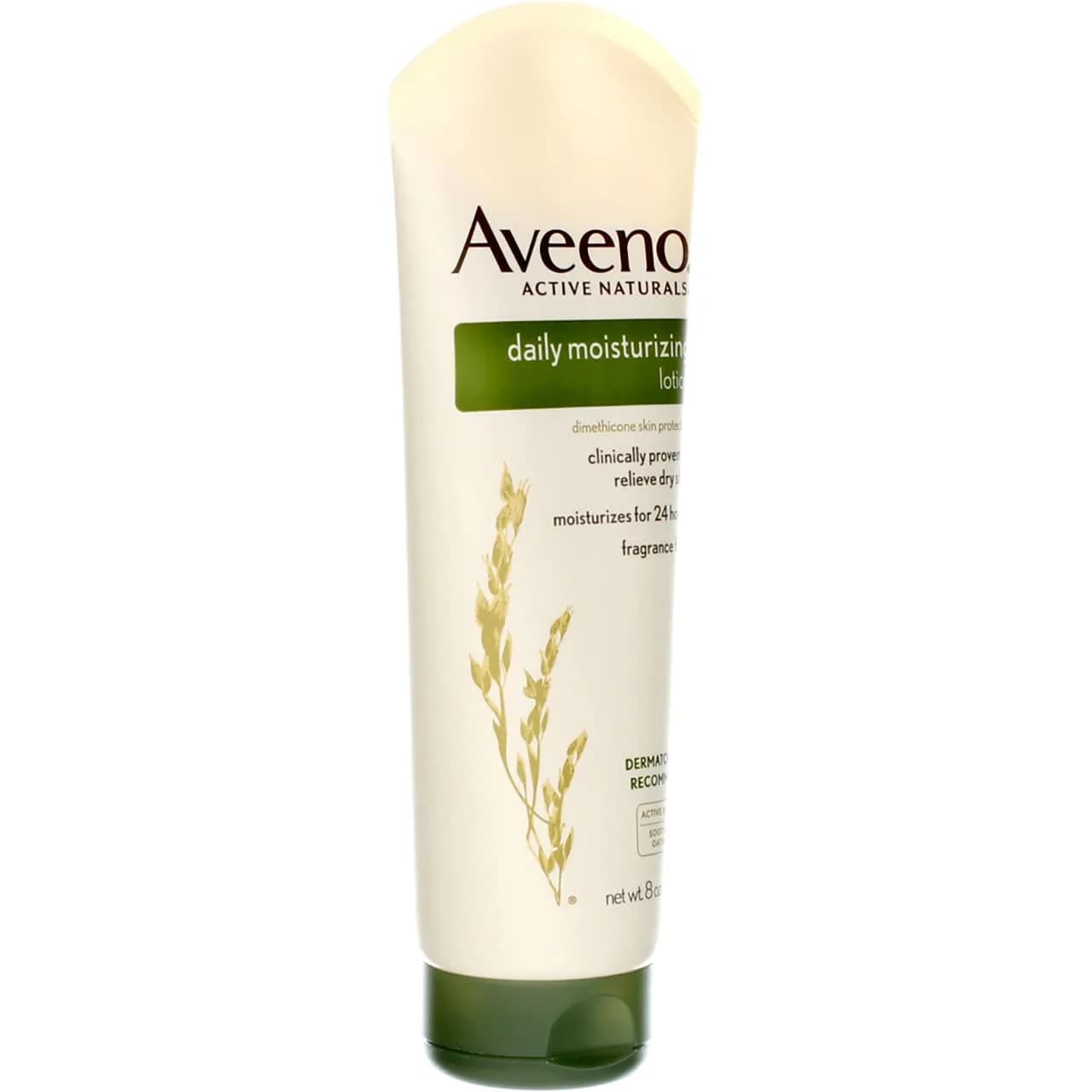 Aveeno Daily Moisturizing Fragrance-Free Body Lotion, 8 Fl Oz (Pack of 2) - view 2
