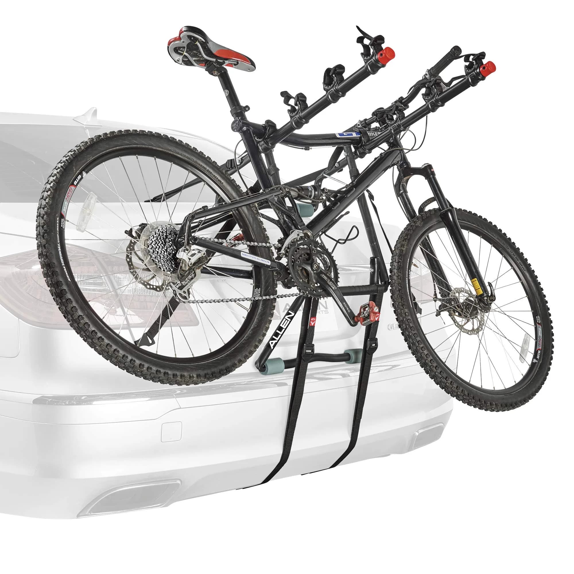 Allen Sports Deluxe 4-Bike Trunk Mount Rack, Model 104DB-R, Black | Fits Most Sedans, Hatchbacks, SUVs - view 2