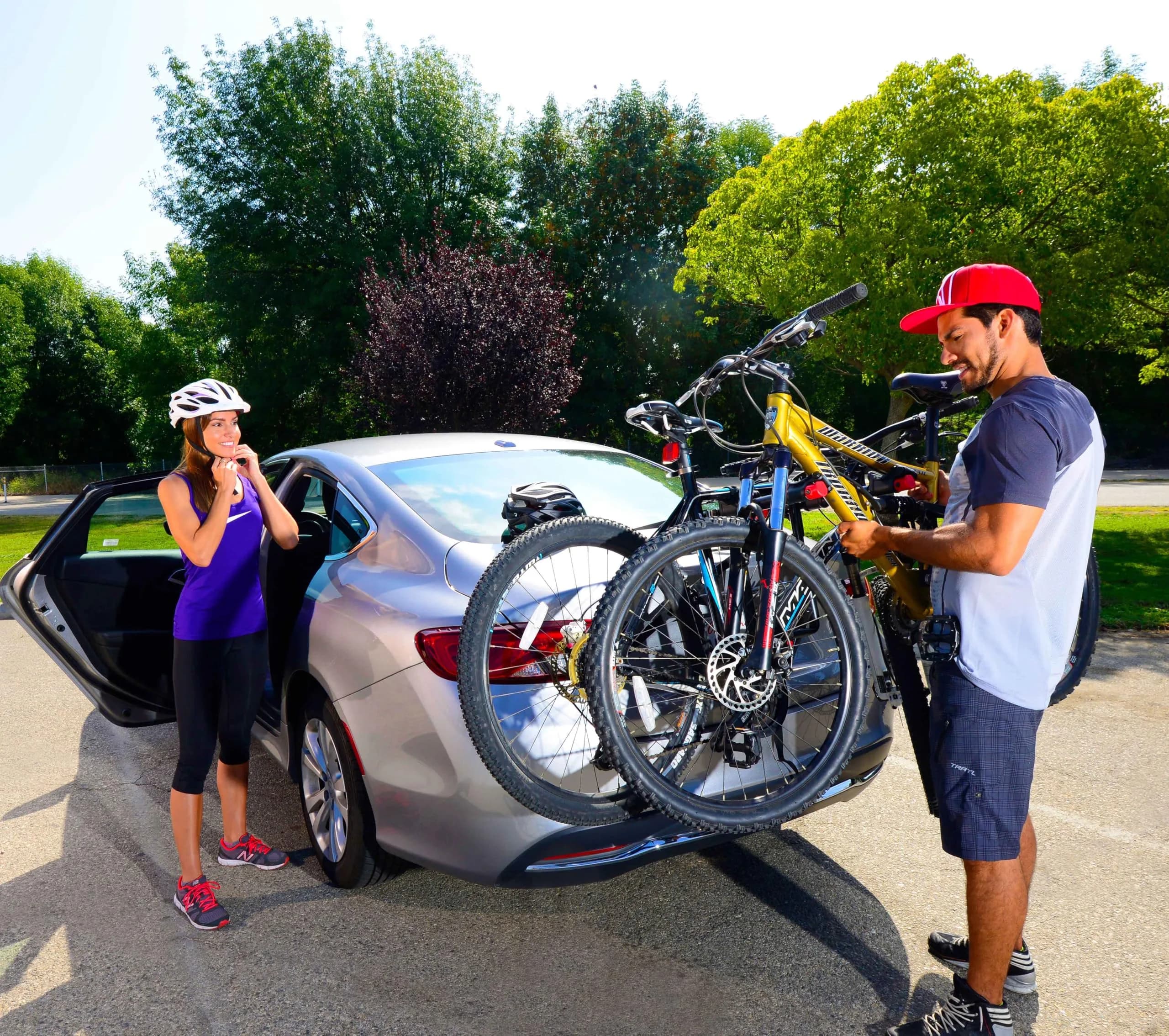Allen Sports Deluxe 2-Bike Trunk Mount Rack, Model 102DN-R, Black | Fits Sedans, Hatchbacks, SUVs - view 6