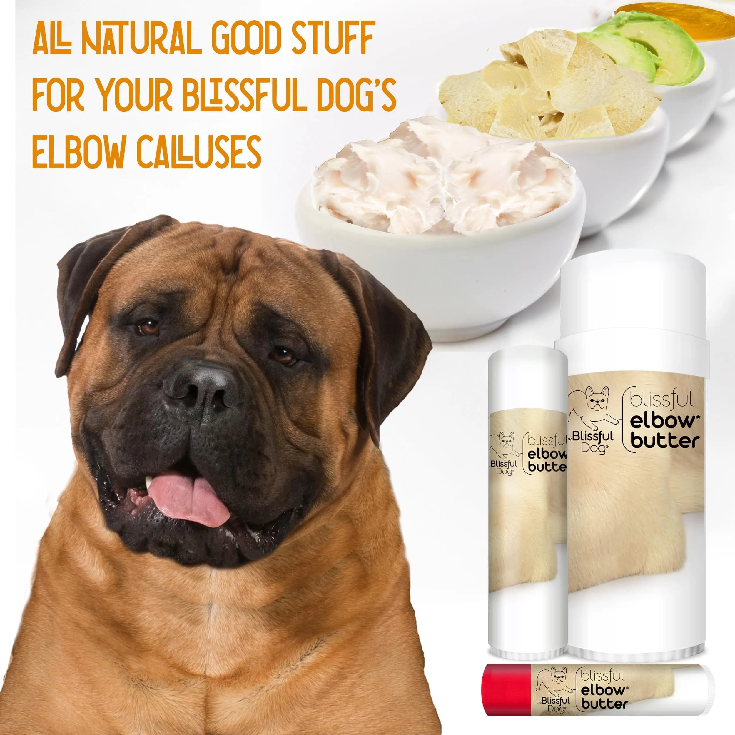 The Blissful Dog Elbow Butter Balm for Dry, Cracked Calluses 227g (8 oz) | Lick-Safe Dog Balm with Shea Butter & Natural Oils - view 3
