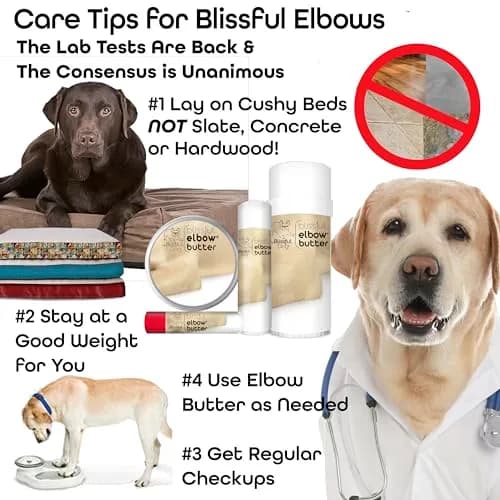 The Blissful Dog Elbow Butter Balm for Dry, Cracked Calluses 59ml (2 oz) | Lick-Safe Dog Balm for Soothing Elbows thumbnail 4