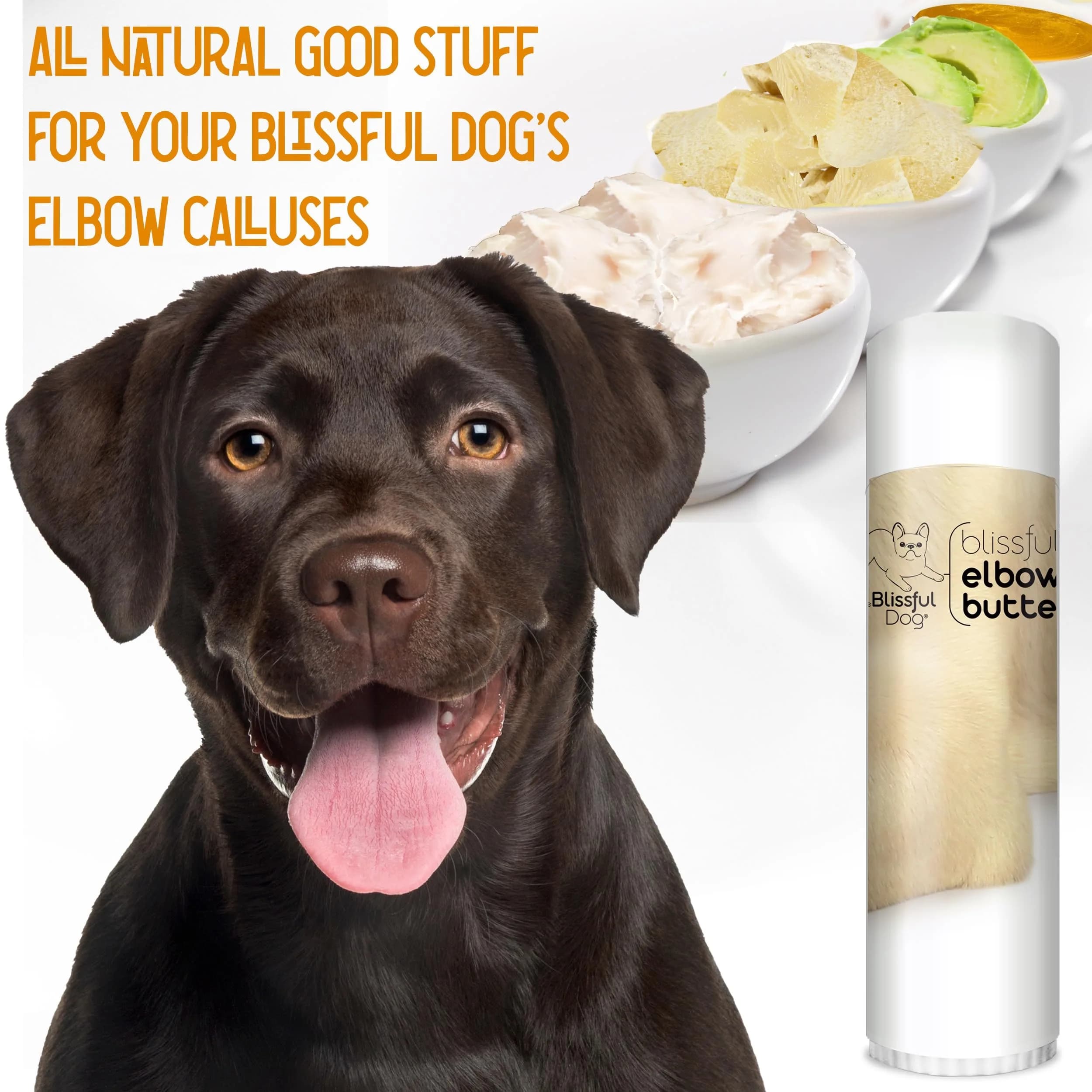 The Blissful Dog Elbow Butter Stick 14g (0.50 oz) | Lick-Safe Balm for Dry, Cracked Dog Calluses - view 2