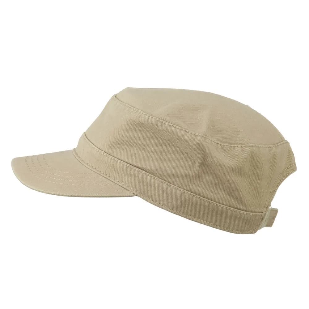 OTTO Garment Washed Adjustable Army Cap Khaki 27.1 cm (10.6 in) | Lightweight Cotton for Outdoor Use - view 5