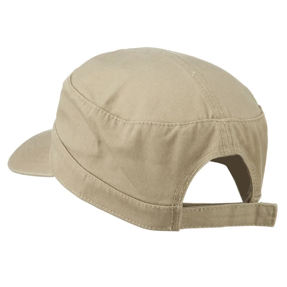 OTTO Garment Washed Adjustable Army Cap Khaki 27.1 cm (10.6 in) | Lightweight Cotton for Outdoor Use - view 2