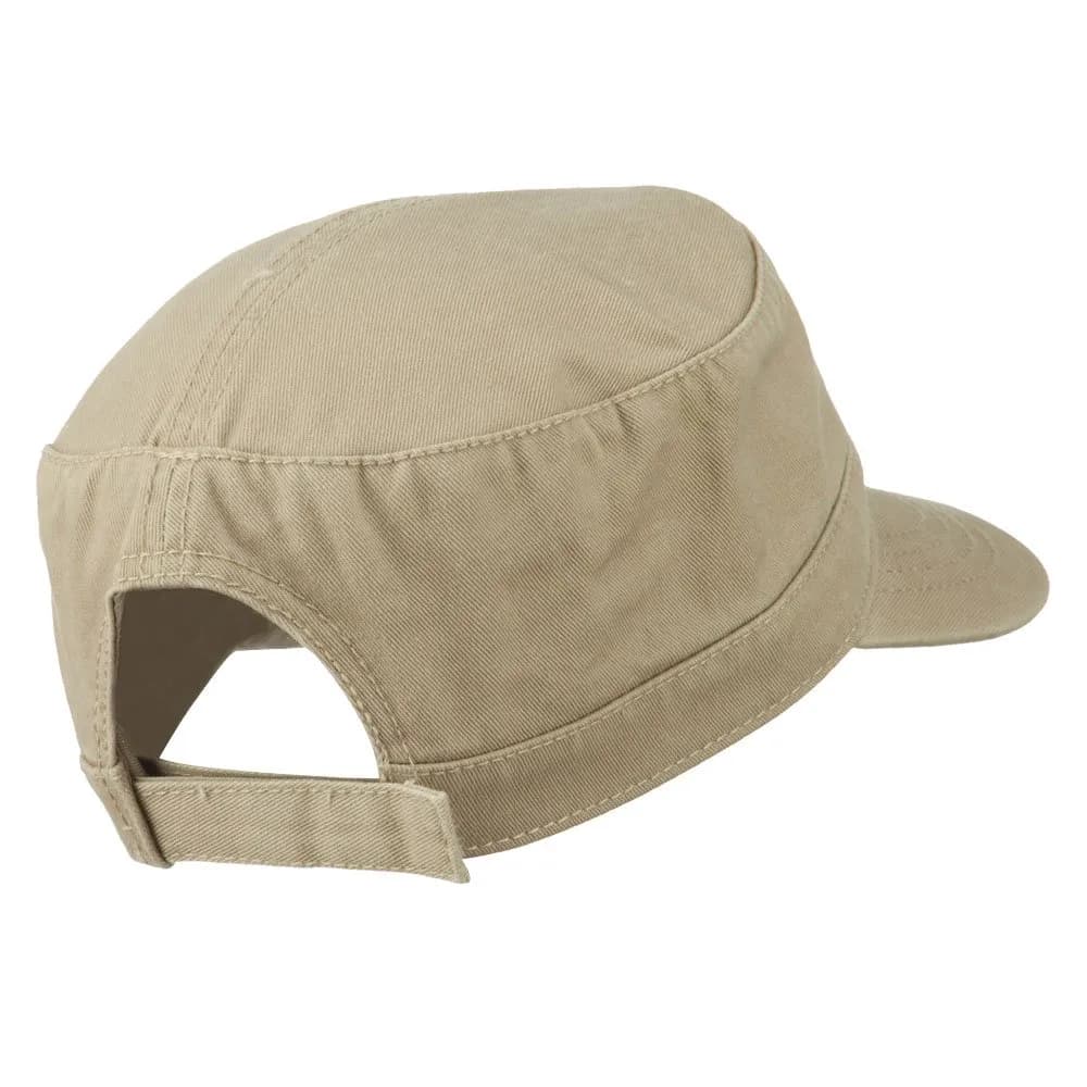 OTTO Garment Washed Adjustable Army Cap Khaki 27.1 cm (10.6 in) | Lightweight Cotton for Outdoor Use - view 3